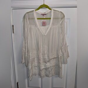 Women’s Calypso St. Barth Arien Top White Size Small